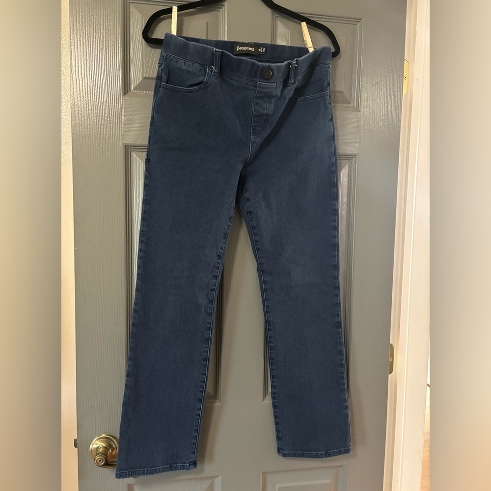 Betabrand Signature Mid-Rise Denim skinny jeans